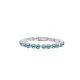 Armband, verziert mit Swarovski-Kristallen, Aquablau