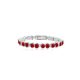 Armband, verziert mit Swarovski-Kristallen, hellrot