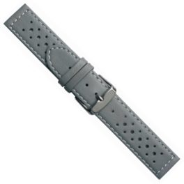 Lederarmband, Grau, 20 mm