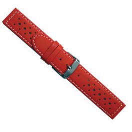 Lederarmband, rot 20 mm