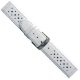 Lederarmband, Weiß, 22 mm