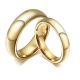 Damen-Ehering, Wolframkarbid, goldfarben, 8