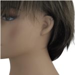 Silberne Creolen mit farbigen Kristallen