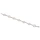 Silberarmband, moderne Linie mit Rautenkristallen, 19,5 cm