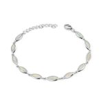 Silberarmband, mit Augenmotiven, 22 cm