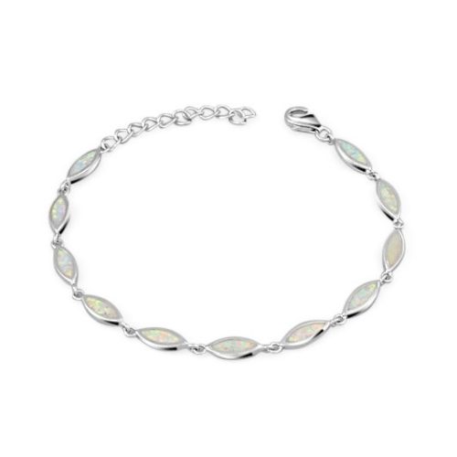 Silberarmband, mit Augenmotiven, 22 cm