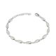 Silberarmband, mit Augenmotiven, 22 cm