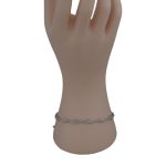 Silberarmband, mit Augenmotiven, 22 cm