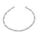 Silberarmband, Figaro, Unisex, 20,5 cm