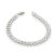 Ezüst karkötő, háromsoros, 19 cm