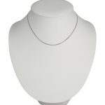 Silberne Halskette, abgeflachte Muschel, 50 cm, Unisex