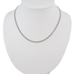 Silberne Halskette, 50 cm, Unisex