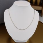 Silberne Halskette, 50 cm, Unisex