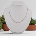 Silberne Halskette, 50 cm, Unisex