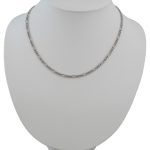 Silberne Halskette, Figaro, 50 cm, Unisex
