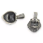 Ezüst medál, oroszlánfej