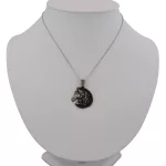 Ezüst medál, lófej