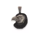 Ezüst medál, sasfej