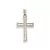 Ezüst medál, kereszt, kristályokkal