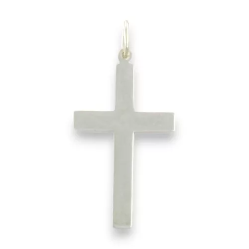 Ezüst medál, nagyméretű kereszt