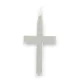 Ezüst medál, nagyméretű kereszt