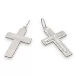 Ezüst medál, kéttónusú kereszt