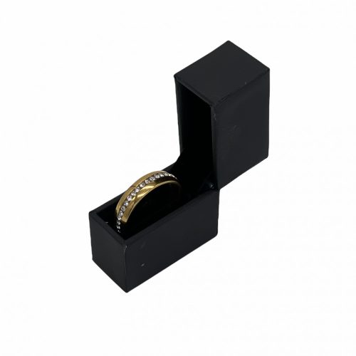 Schmuckkästchen für Ringe, einsteckbar, schwarz