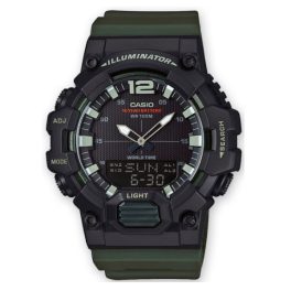 Casio Collection HDC-700-3AVEF Herrenuhr, Schwarz/Grün