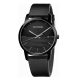 Calvin Klein K2G2G4C1 Herrenuhr mit Lederarmband, schwarz