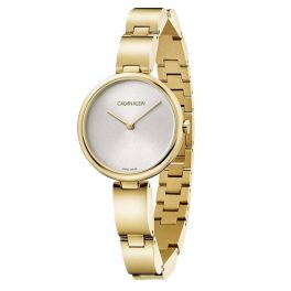 Calvin Klein K9U23546 Damenuhr, Gold/Silbergrau