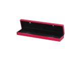 Beleuchtete Premium-Schmuckschatulle für Halsketten, Armbänder, Fußkettchen, Rot