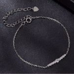 Ezüst karkötő moissanitkristállyal