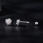 Ezüst női fülbevaló vintage stílusban