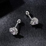 Ezüst női fülbevaló vintage stílusban