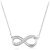 Ezüst nyaklánc a végtelen jelével