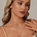 Ezüst nyaklánc moissanitmedállal