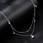 Ezüst kétsoros nyaklánc