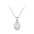 Ezüst nyaklánc moissanitmedállal