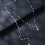 Ezüst nyaklánc moissanitmedállal