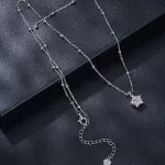 Ezüst nyaklánc csillagmedállal