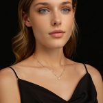 Ezüst nyaklánc fehér gyönggyel