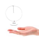 Antiallergene, transparente Halskette, verziert mit Swarovski-Kristallen