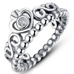 Silberring mit Herzmuster, 7