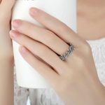 Floraler Silberring, 6