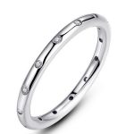 Steinring, Silber, 8