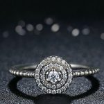 Runder Blumen-Silberring, 7