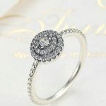 Runder Blumen-Silberring, 8