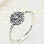 Runder Blumen-Silberring, 9