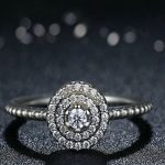 Runder Blumen-Silberring, 9