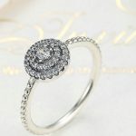 Runder Blumen-Silberring, 6